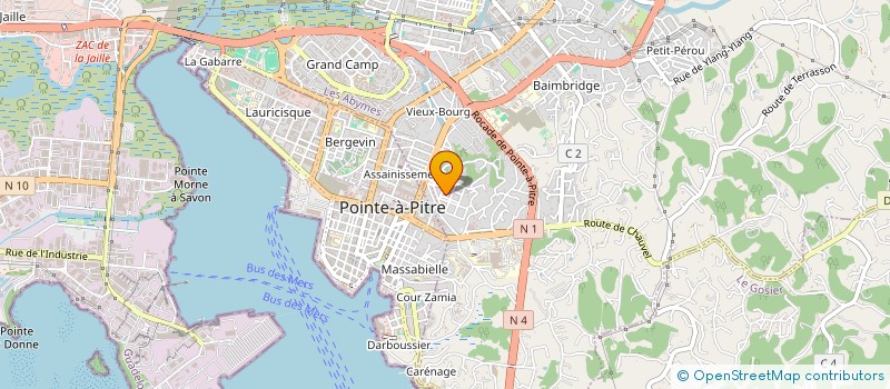 localisation de l'entreprise MADAME MARIE LINE MARIGNALE-MABADIKA à LES ABYMES