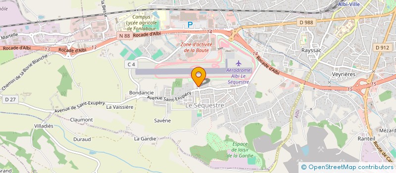 localisation de l'entreprise MADAME MARIE LINE MARTIN  LE SEQUESTRE