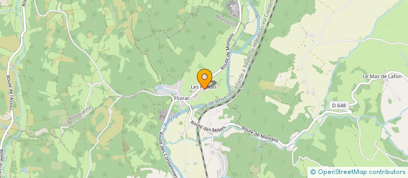 localisation de l'entreprise MADAME MARIE-LINE MAYRAN  MONTEILS