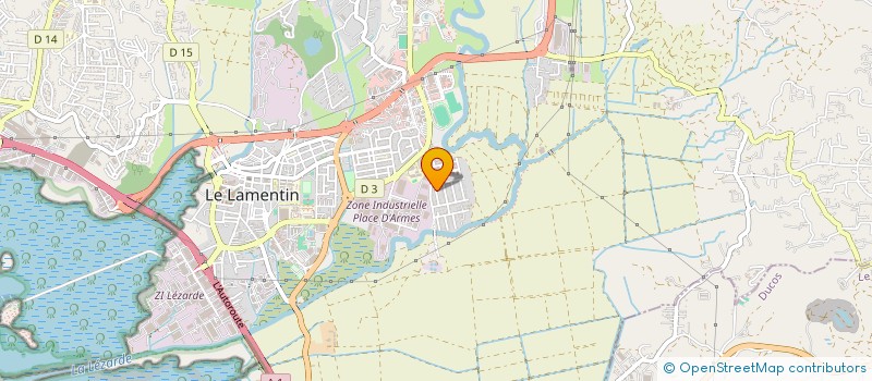 localisation de l'entreprise MADAME MARIE-LINE PERONET  LE LAMENTIN