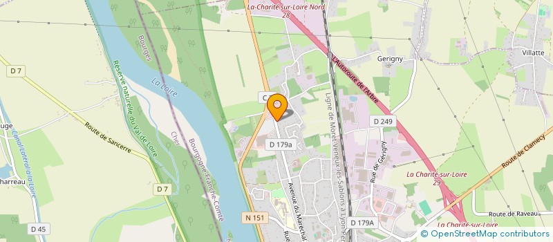 localisation de l'entreprise MADAME MARIE LINE RIOU  LA CHARITE-SUR-LOIRE