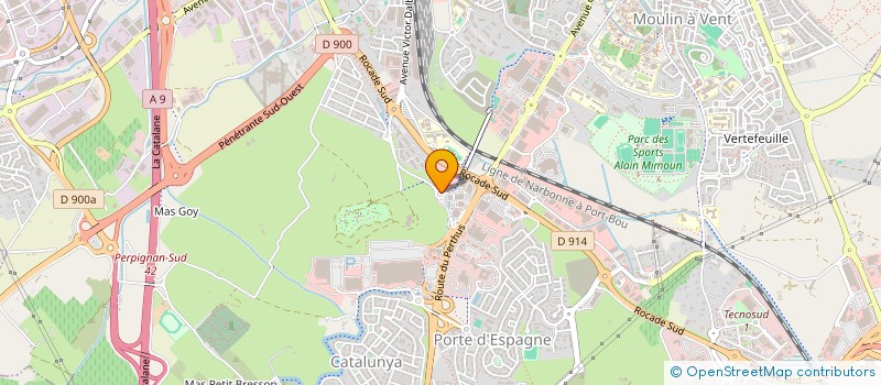 localisation de l'entreprise MADAME MARIE LINE RODRIGUEZ  PERPIGNAN