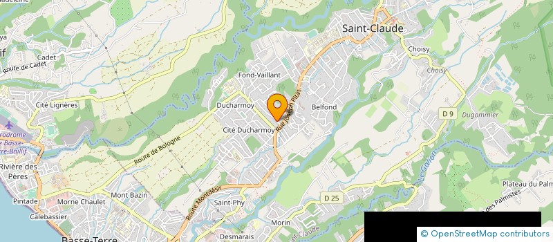 localisation de l'entreprise MADAME MARIE LINE SAVERIMOUTOU  SAINT-CLAUDE