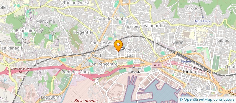 localisation de l'entreprise MADAME MARIE-LINE SIRONNEAU  TOULON