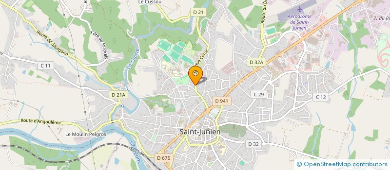localisation de l'entreprise MADAME MARIE-LINE VALLET à SAINT-JUNIEN