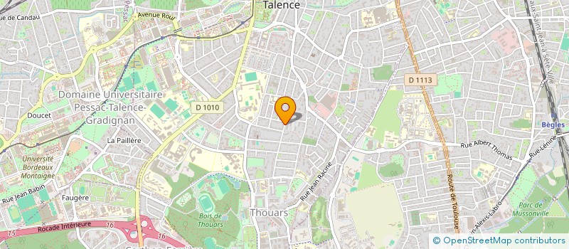 localisation de l'entreprise MADAME MARIE-LINE VAN OYCKE  TALENCE