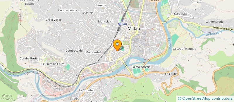 localisation de l'entreprise MADAME MARIE-LINE VELLY  MILLAU