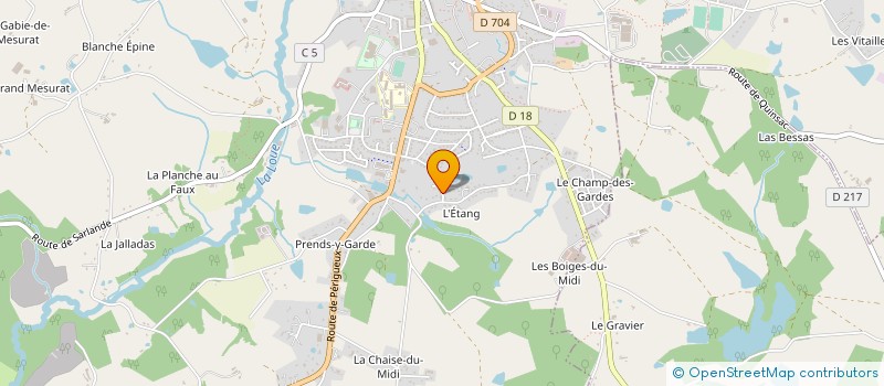 localisation de l'entreprise MADAME MARIE-LINE VIGNE  SAINT-YRIEIX-LA-PERCHE