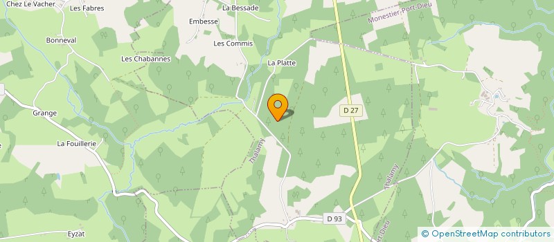 localisation de l'entreprise MADAME MARIE LINNOT  THALAMY