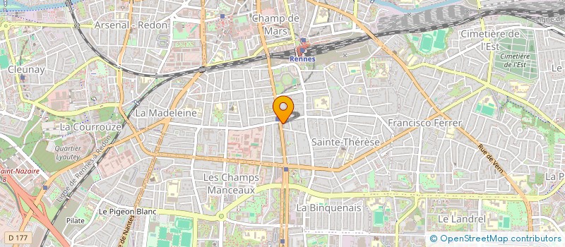 localisation de l'entreprise MADAME MARIE LIOUVILLE  RENNES