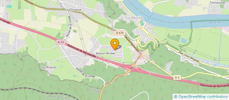 localisation de l'entreprise MADAME MARIE-LISE LECLERC  SAINT-OUEN-DE-THOUBERVILLE