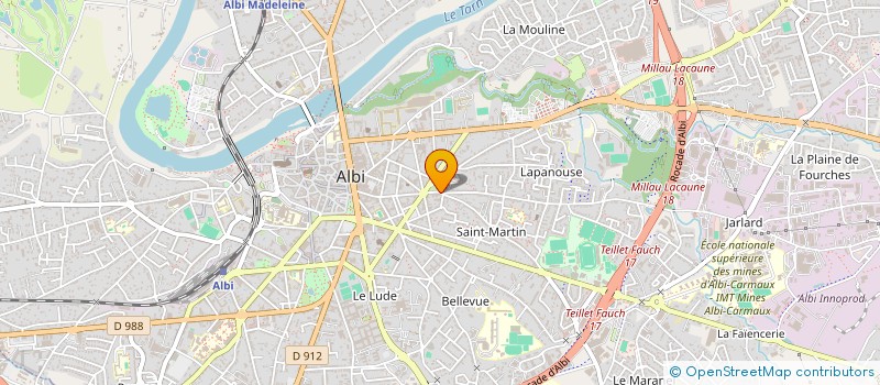 localisation de l'entreprise MADAME MARIE-LISE REBEYROL  ALBI