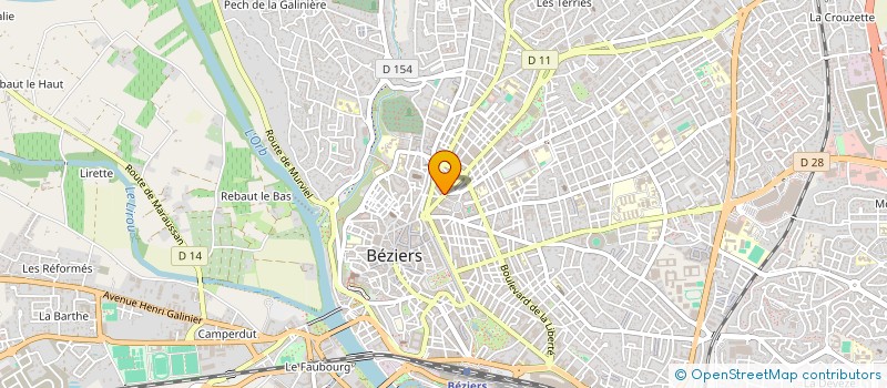 localisation de l'entreprise MADAME MARIE LISE ROUDIERE à BEZIERS