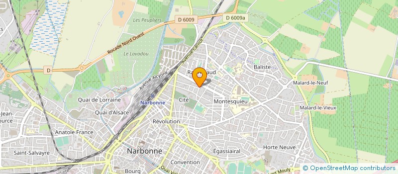 localisation de l'entreprise MADAME MARIE-LISE SERGENT à NARBONNE