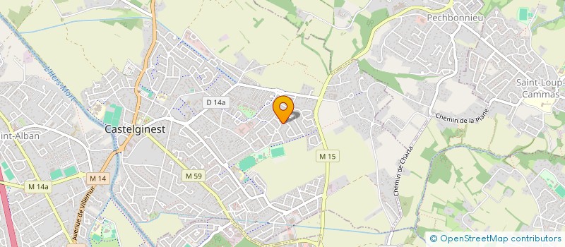 localisation de l'entreprise MADAME MARIE LLORCA  CASTELGINEST