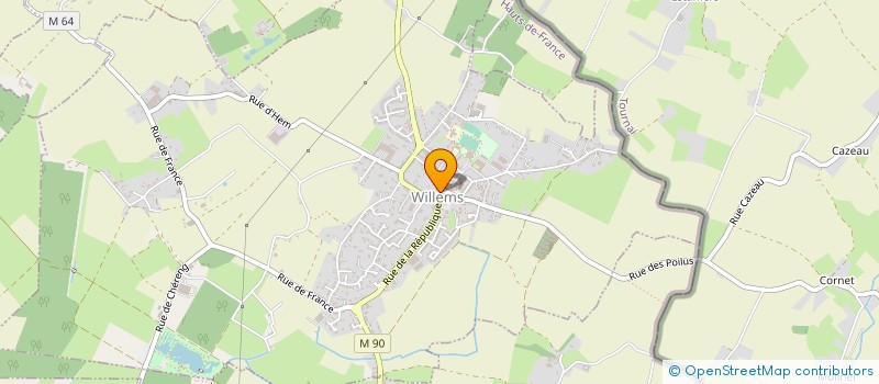 localisation de l'entreprise MADAME MARIE LOENS à WILLEMS