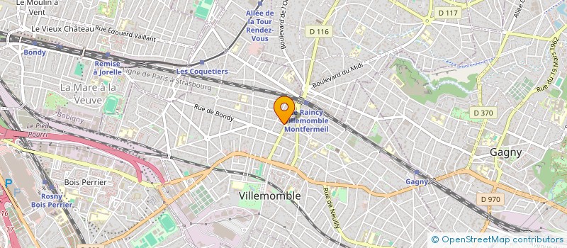 localisation de l'entreprise MADAME MARIE LOPES PINHO  VILLEMOMBLE