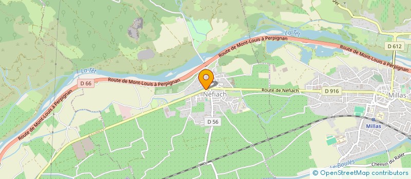 localisation de l'entreprise MADAME MARIE LOPEZ  MILLAS