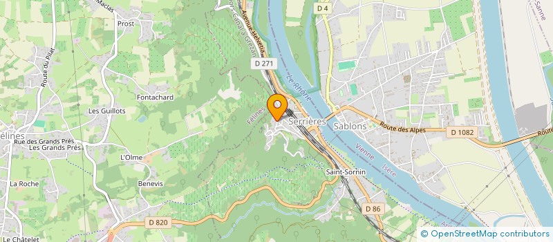 localisation de l'entreprise MADAME MARIE LORANT  SERRIERES