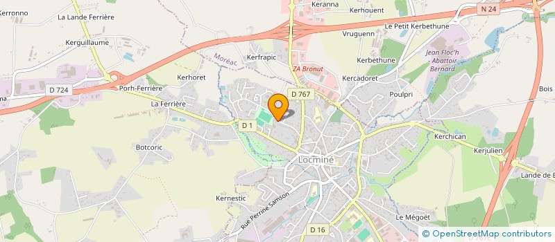 localisation de l'entreprise MADAME MARIE LORIC  LOCMINE