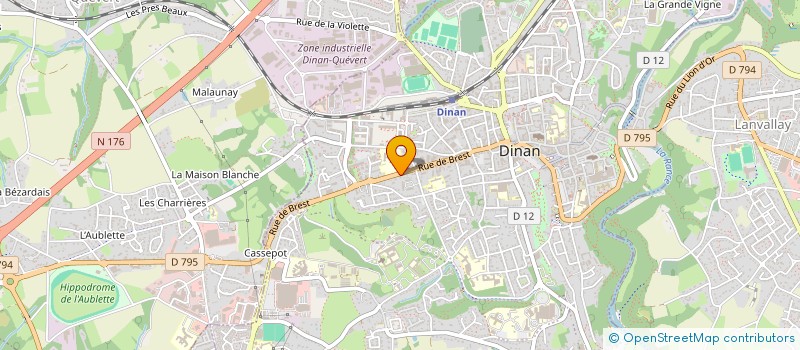 localisation de l'entreprise MADAME MARIE LORIN  DINAN