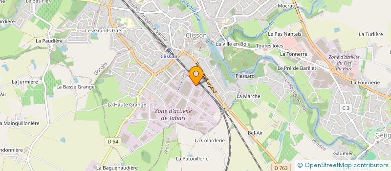 localisation de l'entreprise MADAME MARIE-LORRAINE VAGNE à CLISSON