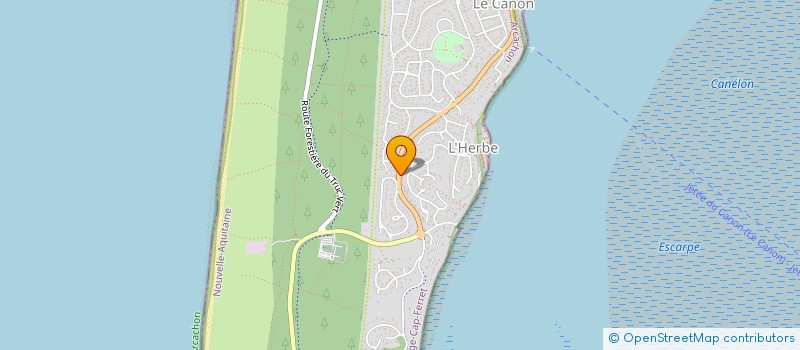 localisation de l'entreprise MADAME MARIE LOU BARETTA  LEGE-CAP-FERRET