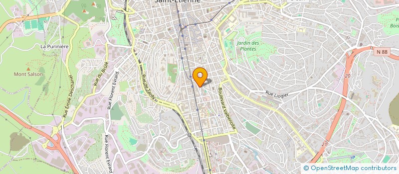 localisation de l'entreprise MADAME MARIE-LOU BOUISSET  SAINT-ETIENNE