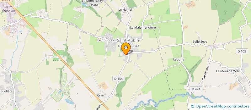 localisation de l'entreprise MADAME MARIE-LOU BRIERE à SAINT-AUBIN-DES-PREAUX