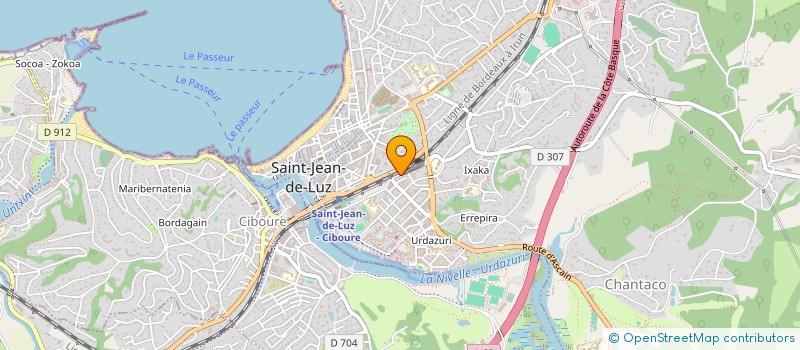 localisation de l'entreprise MADAME MARIE-LOU DE GELIS  SAINT-JEAN-DE-LUZ