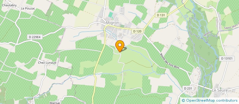 localisation de l'entreprise MADAME MARIE-LOU FOUGEROU  MIGRON