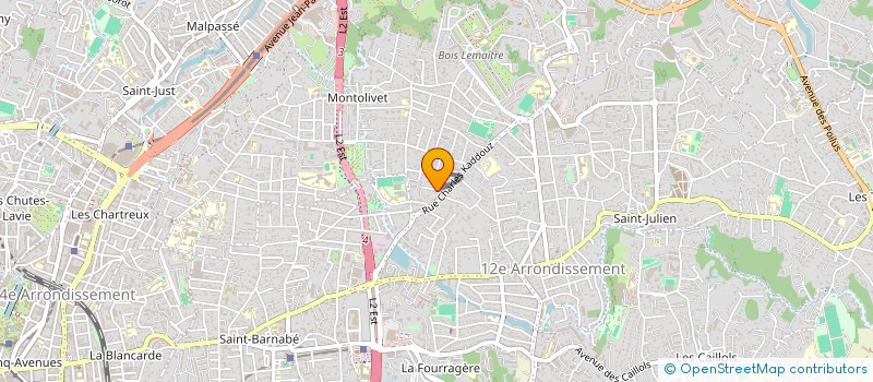 localisation de l'entreprise MADAME MARIE LOU LACOMBE  MARSEILLE 12EME