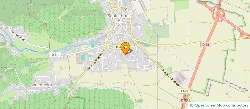 localisation de l'entreprise MADAME MARIE LOU LANGLOIS  SOULTZ-HAUT-RHIN