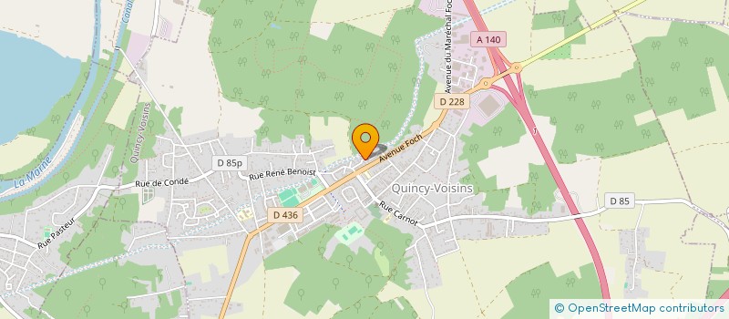 localisation de l'entreprise MADAME MARIE-LOU SINCZAK  QUINCY-VOISINS