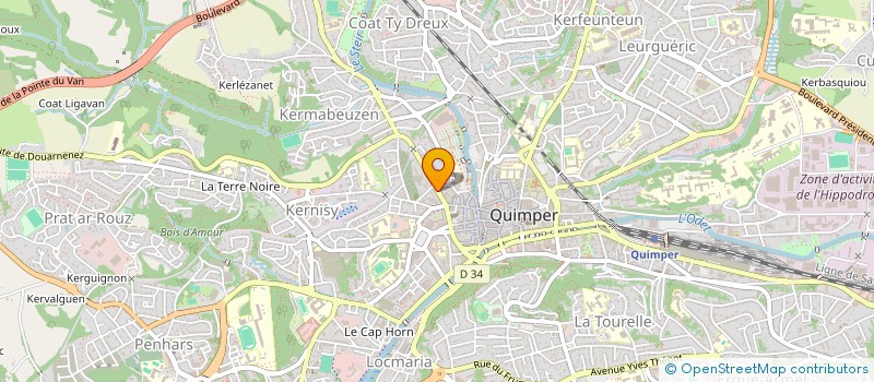 localisation de l'entreprise MADAME MARIE LOUBOUTIN-VIGOT à QUIMPER