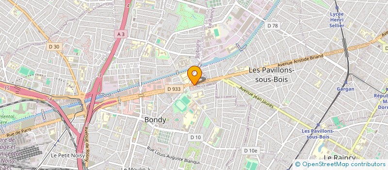 localisation de l'entreprise MADAME MARIE LOUIS  BONDY