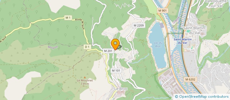 localisation de l'entreprise MADAME MARIE-LOUISE AMBRING  LE BROC