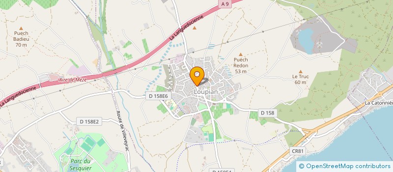 localisation de l'entreprise MADAME MARIE-LOUISE BAICHERE  LOUPIAN