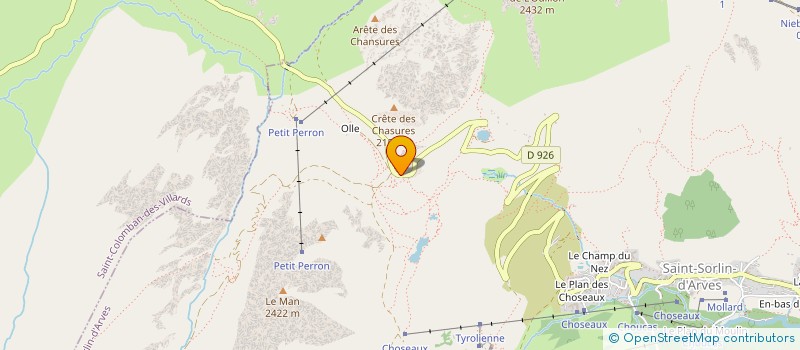 localisation de l'entreprise MADAME MARIE-LOUISE BALMAIN  SAINT-SORLIN-D'ARVES