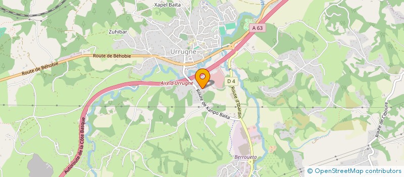 localisation de l'entreprise MADAME MARIE-LOUISE BARRENECHE  URRUGNE