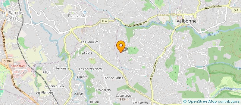 localisation de l'entreprise MADAME MARIE LOUISE BLIZZARD  VALBONNE