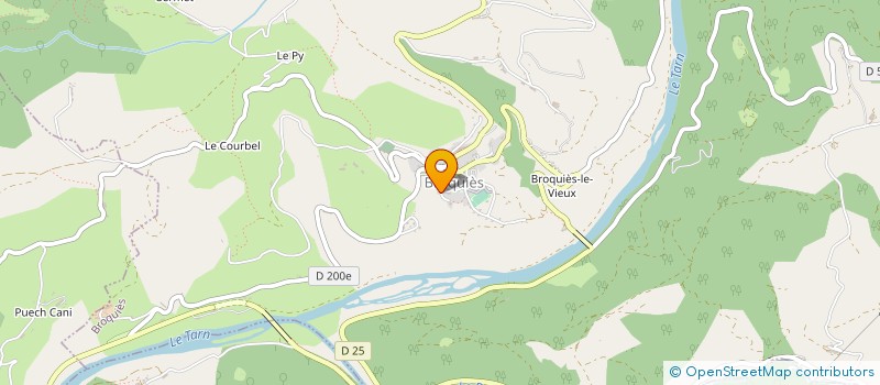 localisation de l'entreprise MADAME MARIE-LOUISE BOUSQUET  BROUSSE-LE-CHATEAU