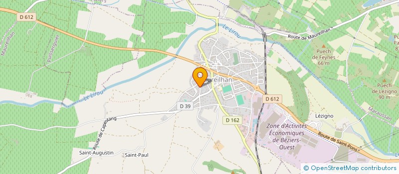 localisation de l'entreprise MADAME MARIE-LOUISE CARRERE  MAUREILHAN