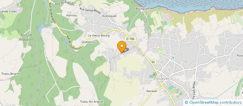 localisation de l'entreprise MADAME MARIE - LOUISE CECCHINATO  PAIMPOL