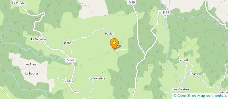 localisation de l'entreprise MADAME MARIE LOUISE CLEMENSAT  LE VERNET-CHAMEANE