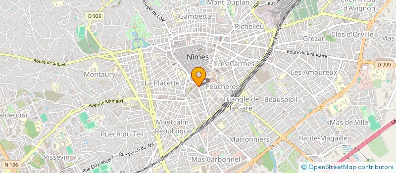 localisation de l'entreprise MADAME MARIE-LOUISE D EVERLANGE à NIMES