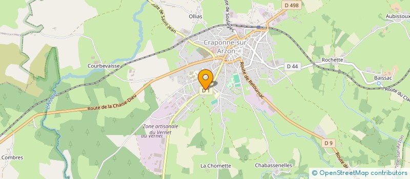 localisation de l'entreprise MADAME MARIE-LOUISE DAURAT  CRAPONNE-SUR-ARZON