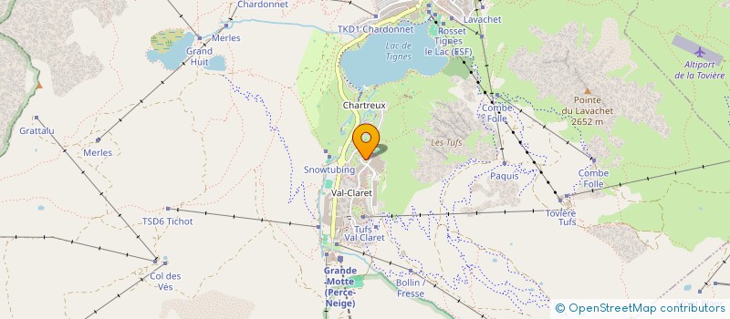 localisation de l'entreprise MADAME MARIE-LOUISE DE BLONDE  TIGNES