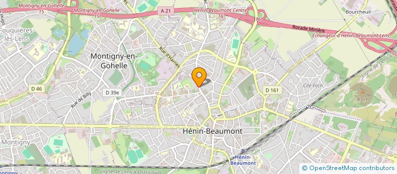 localisation de l'entreprise MADAME MARIE LOUISE DELOBEL à HENIN-BEAUMONT