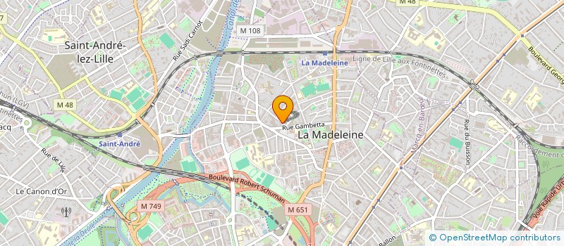 localisation de l'entreprise MADAME MARIE-LOUISE DUCHAMP à LA MADELEINE